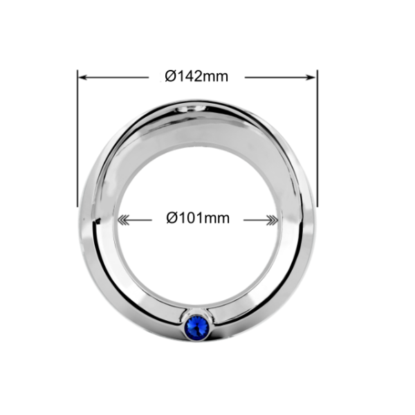 Second image of Bisel reloj perla azul