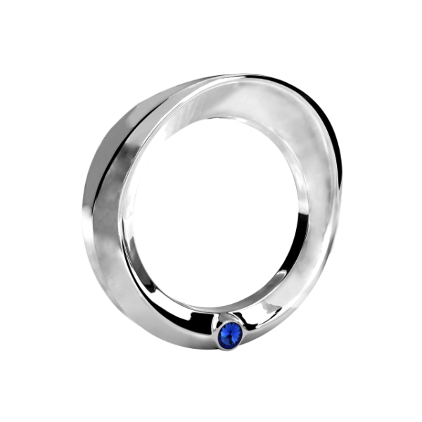 Bisel reloj perla azul