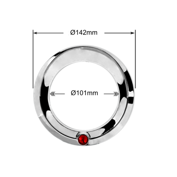 Second image of Bisel reloj perla roja
