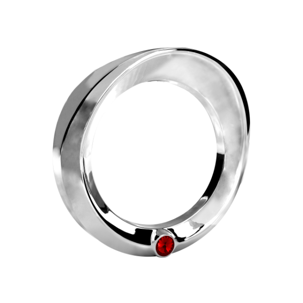 Bisel reloj perla roja